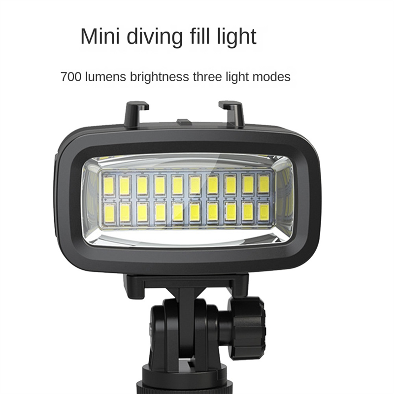 40M Waterproof Underwater Diving Fill Light LED Video Light for Gopro Hero 10 9 8 Action Camera. 