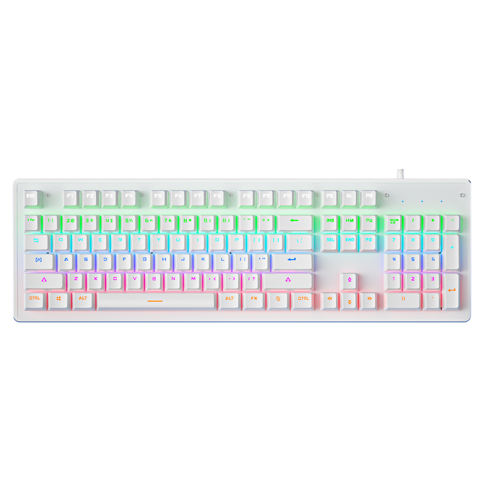 Crack K880 hot-swappable mechanical keyboard, gaming game, blue switch office computer keyboard, Russian wired keyboard. 