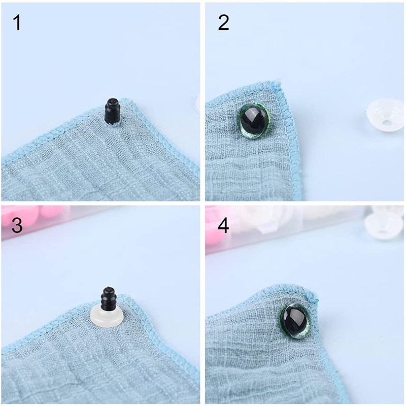 KRABALL Plastic Safty Eye And Nose Kit For Toy Plush Eyeballs For Doll Making Wool Felting Handmade Craft Accessories Tools MuXiaRe. 