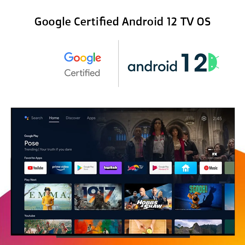 ONN 4K Google Certified Android TV Box, 2GB RAM & 8 GB ROM Android Smart TV Box From Walmart USA With Voice Control Remote. 