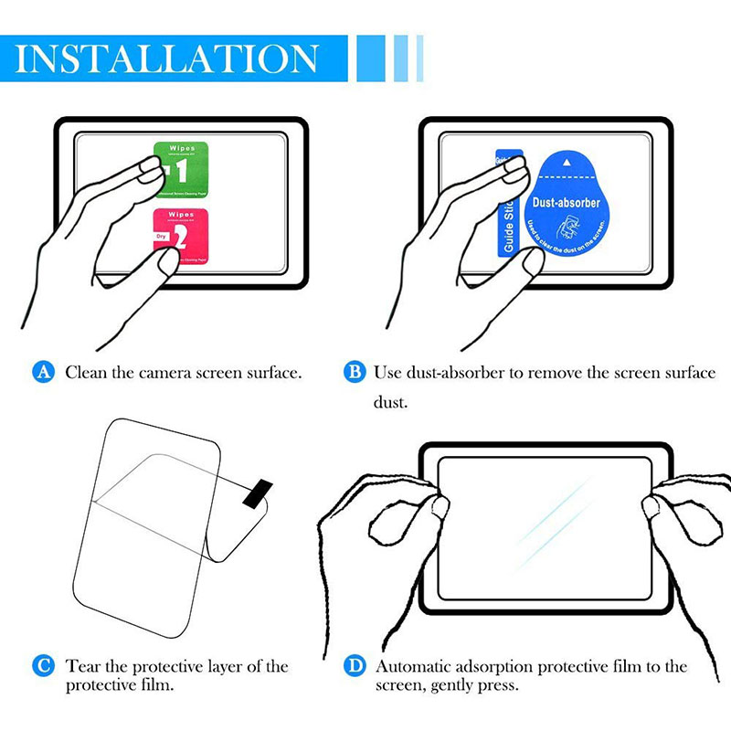 Sony ILCE- A6700 A6000 A6100 A6300 A6400 A6600 A5000 A3000 NEX-7 Tempered Glass LED Screen Protector Film. 