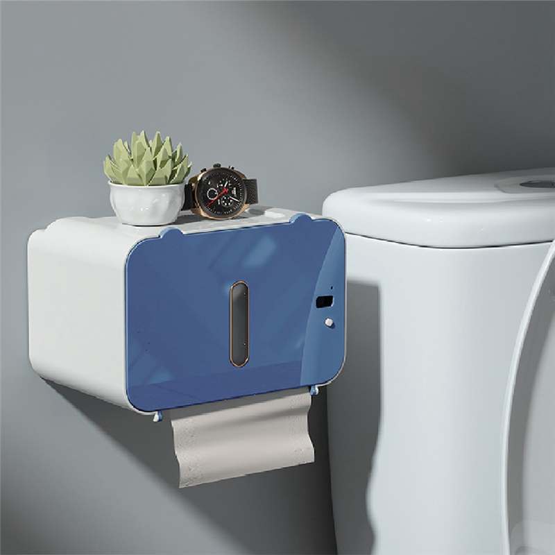 Wall Mounted Automatic Tissue Box Induction Toilet Paper Holder Tissue Case Rack Automatic Tissue Box. 