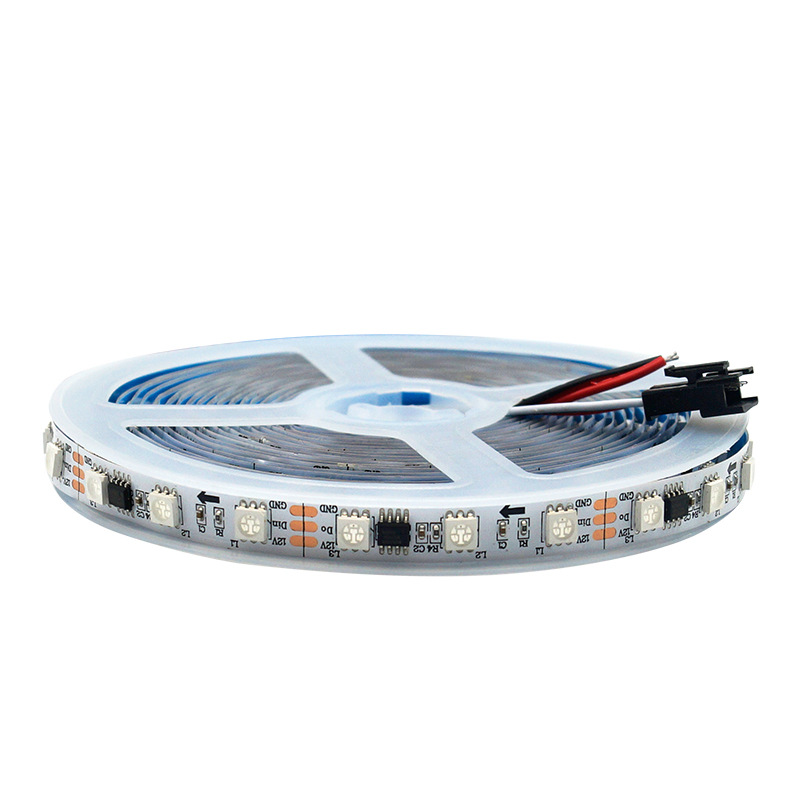 1903IC Low Voltage 5050RGB Colorful Light Strip WS2811IC Horse Racing 16703 Running Water Microphone Jazz Ambient Light Strip.