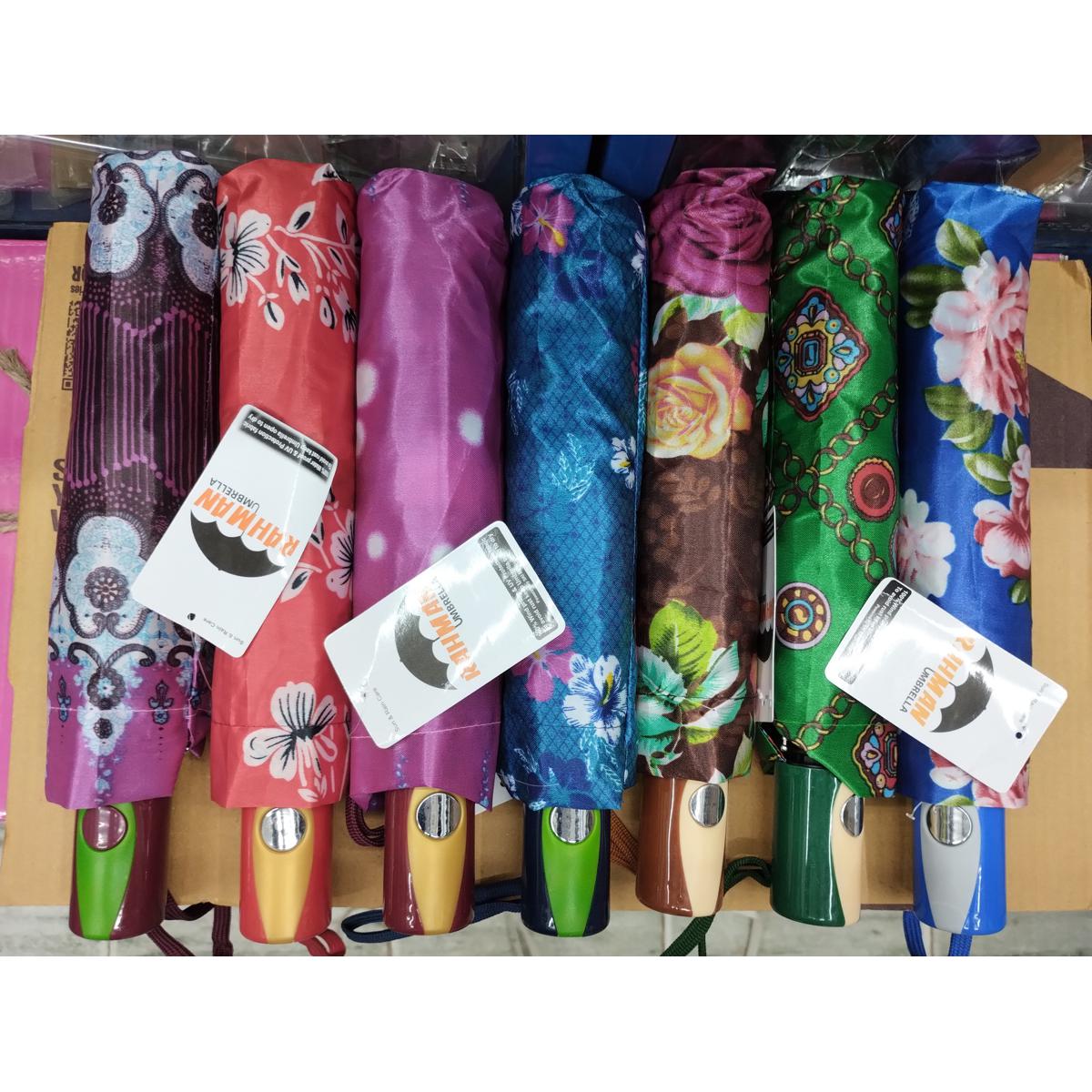 Rahman Auto Open 8 Spoke world class Heavy duty Umbrella ( Multi color Print )