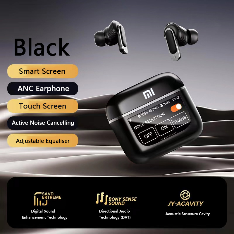 Xiaomi TWS V8 ANC+ENC Earphone True Wireless Bluetooth Noise Cancelling Headphone In Ear Touch Screen Headset With Mic Earbuds. 