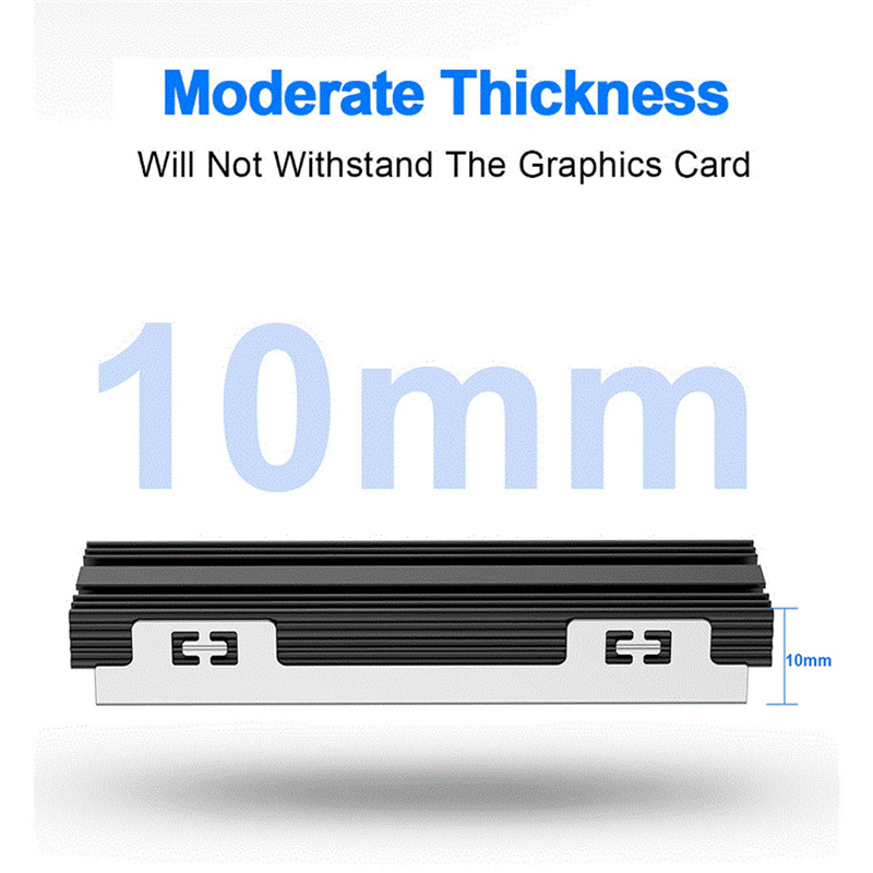 M.2 SSD NVMe Heat Sink M2 2280 Solid State Hard Disk Aluminum Heatsink Gasket for M.2 2230 2280 NGFF NVME SSD. 