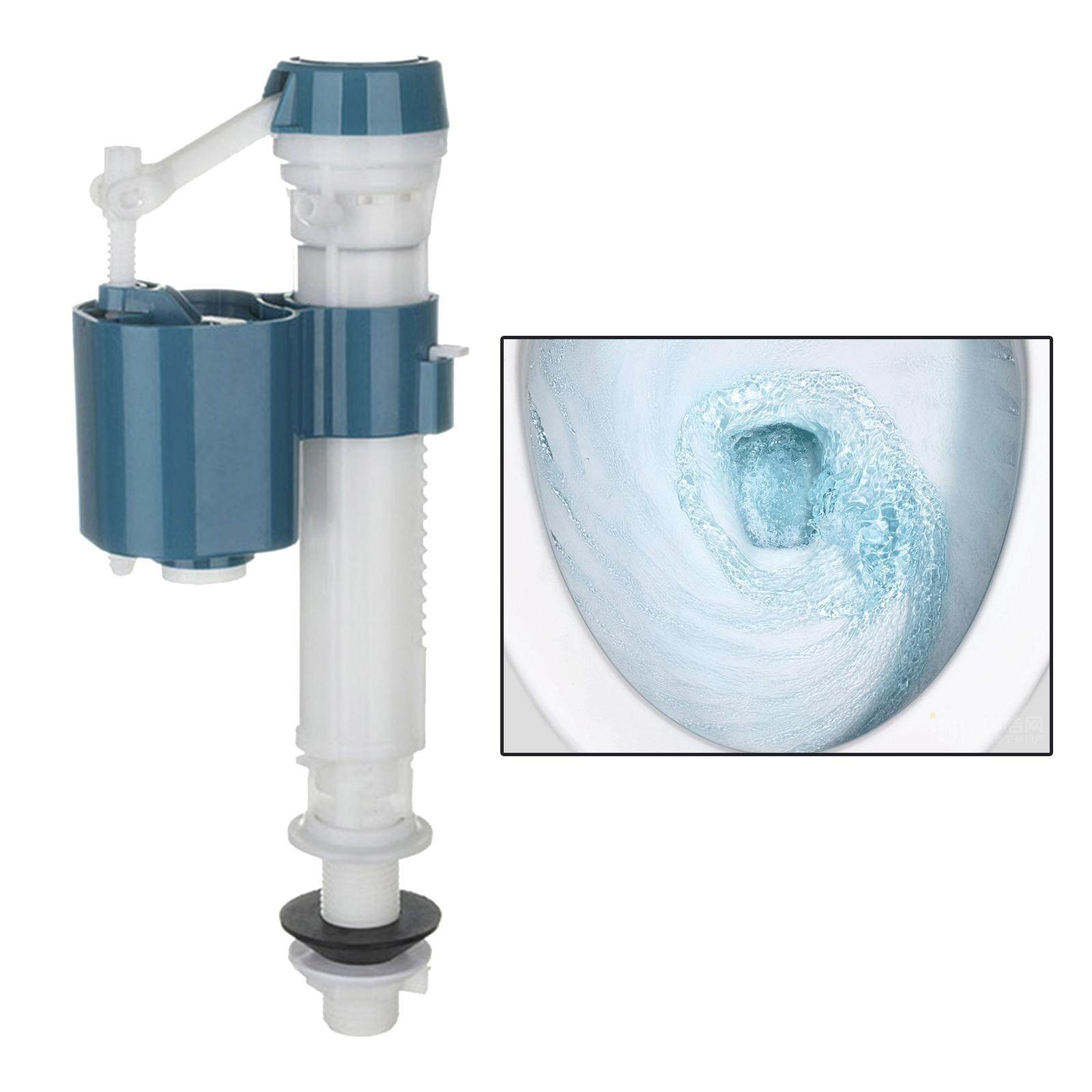 Universal Toilet Fill Valve with Filter Toilet Tank Water Drainage Valve Bottom Siphon Fill Float Replacement Parts Toilet. 