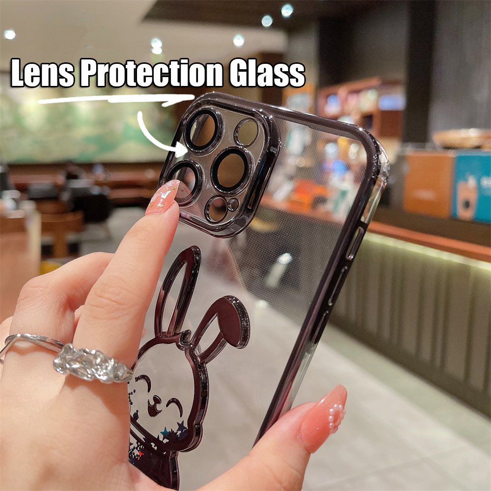 Case 8 7 Plxr xs 12 11hone 1 Cute Bunny Quicksand Glitter for iP4 Pro Max 13 15 x us. 