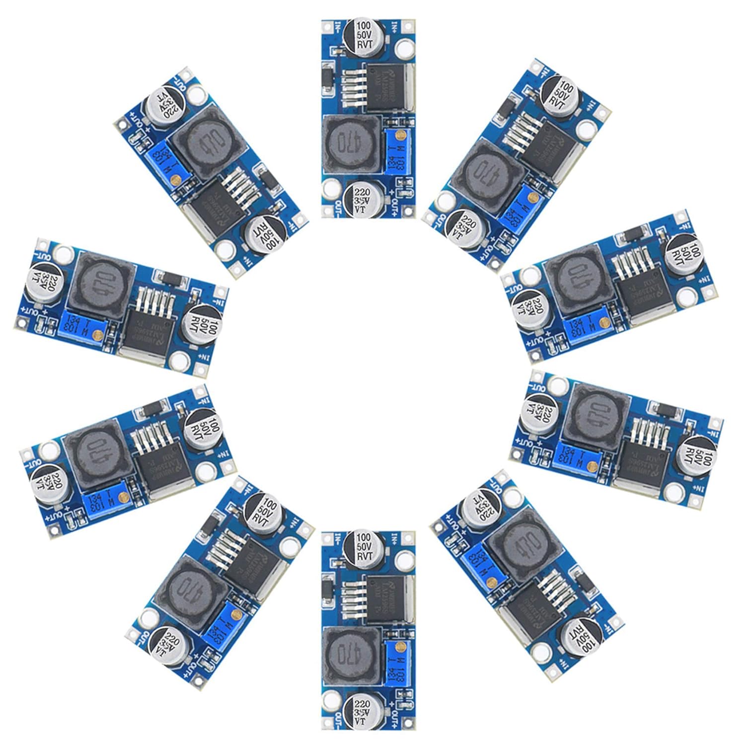 LM2596 LM-2596 2596 DC To DC Step Down Buck Converter 4.5-40V To 3-35V 3A Adjustable Buck Module Power Supply Electronics Circuitry & Parts. 
