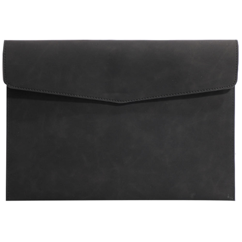 School Office Supplies Professional File Folder Fashion Briefcase A4 Leather File Folder Data Package Document Organiser. 