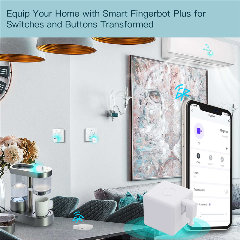Tuya Smart Home Bluetooth Finger Robot Remote Control Fingerbot Switch Button Pusher for Smart Life App Voice Control. 