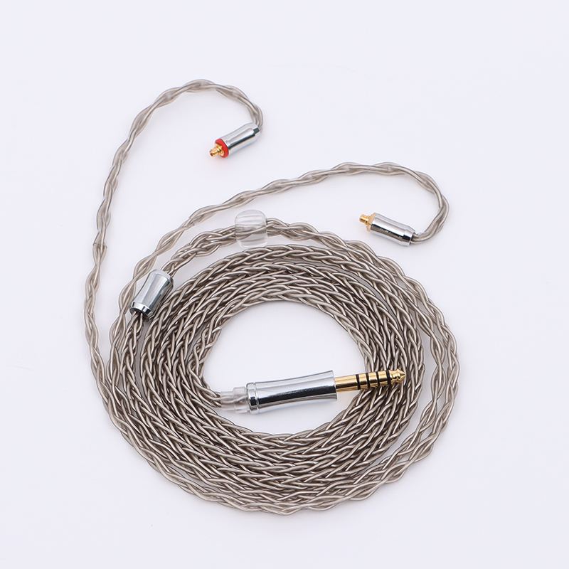 Xinhs 8 Core 2.5/3.5/4.4mm Silver Plated Earphone Upgrade Cable With Mmcx/2pin/qdc/tfz. 