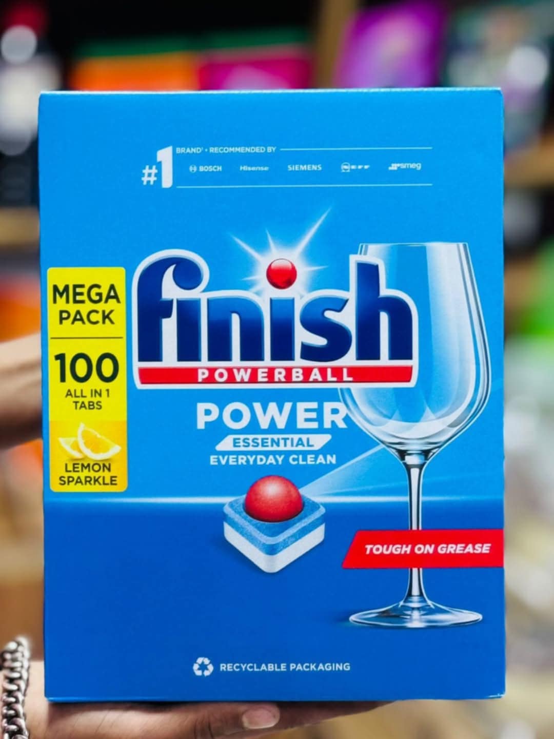 Finish Powerball All In One Deep Clean Dishwasher(Lemon) - 100 Tablets
