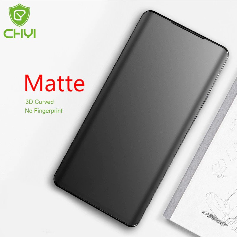 OnePlus 7T Pro Premium Anti-Fingerprint Matte Screen Protector Tempered Glass. 