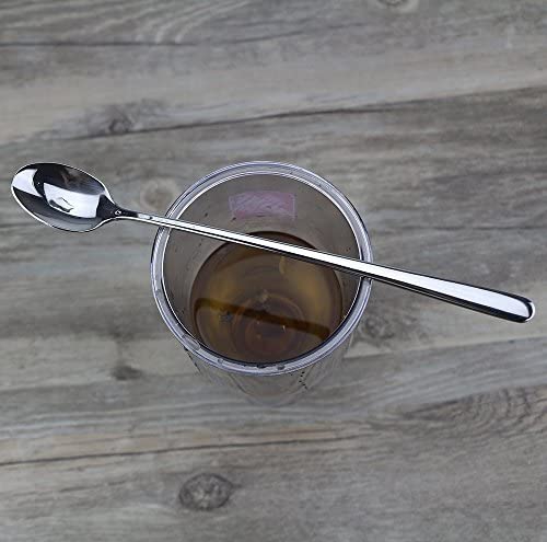Long Handle Spoon 6 Pieces - Convenient Set Of Long-Handled Spoons For Various Uses. 