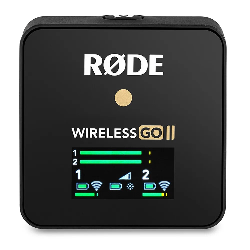 Rode Wireless Go II GO2 Wireless Lavalier Dual Channel Mic RX 2TX Transmission Microphone Accessories for Phone DSLR Cameras. 