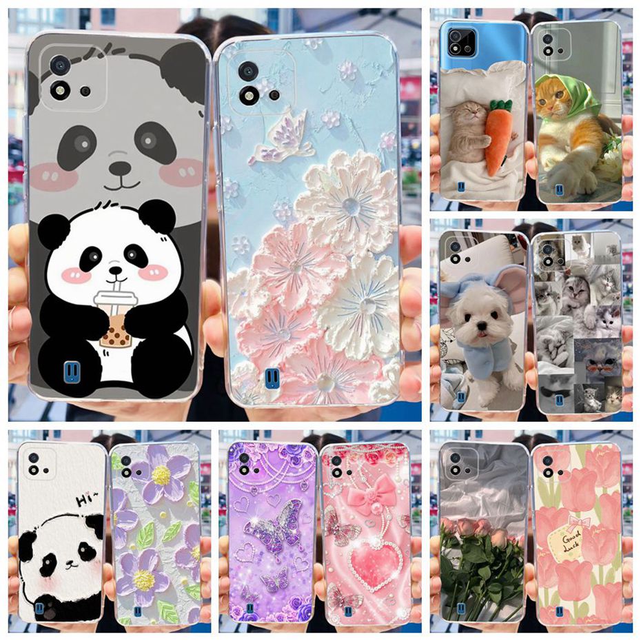 2024 Newest Lovely Case For Realme C11 2021 (RMX3231) / C11 2020 (RMX2185) Soft Silicone TPU Cover For RealmeC11 C 11 Phone Case