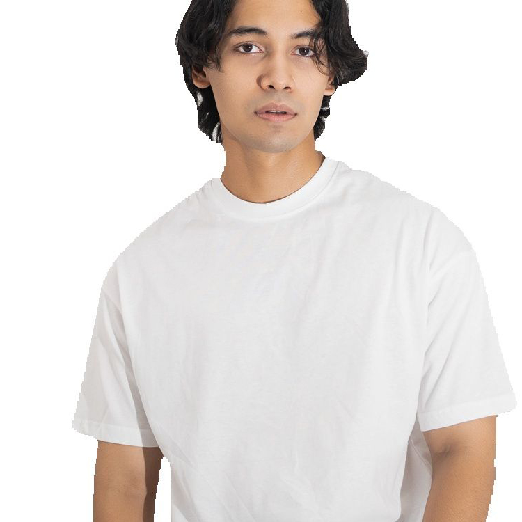 White Drop Shoulder T-Shirt For Men & Women. 