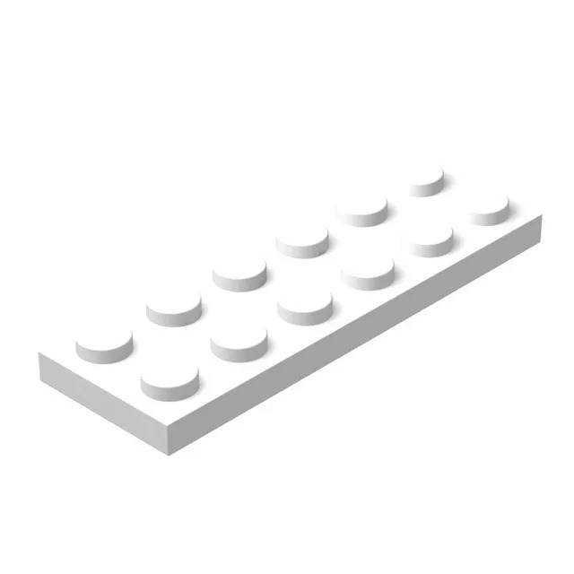 20pcs DIY Building Blocks Thin Figures Bricks 2x6 Dots 12Color Educational Creative Size Compatible With 3795 Toys for Children. 