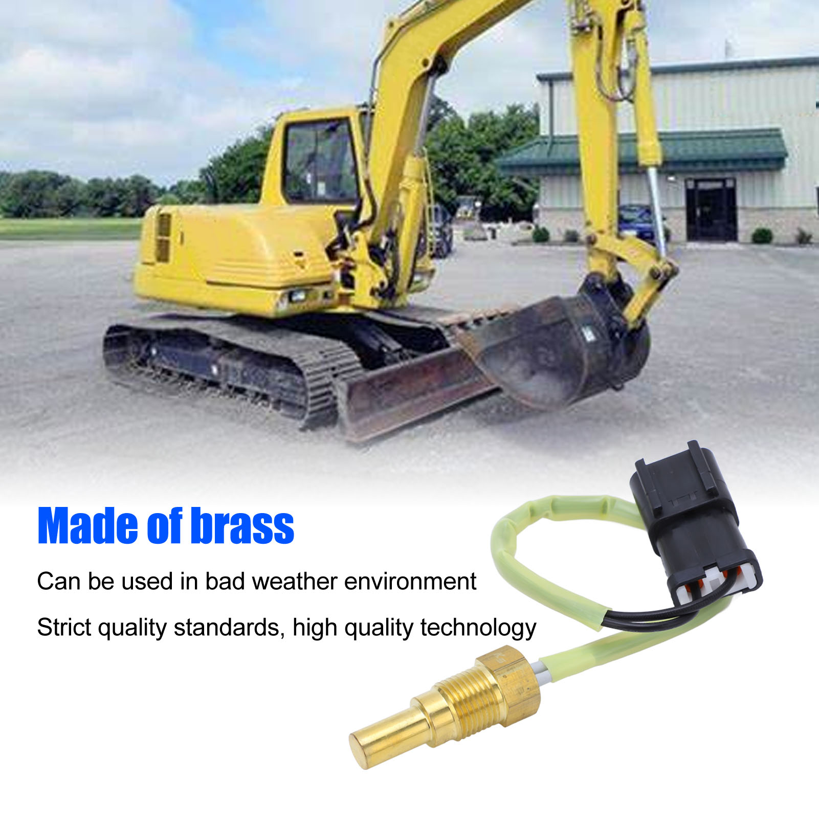 Water Temperature Sensor Excavator Sensor 7861-92-3320 Brass Weather Resistant. 