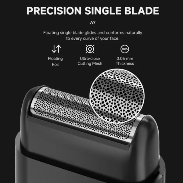 ENCHEN Mini Shaver MS003 – Ultimate Portable Electric Razor with High-Speed Motor & Dual Blades for a Perfect Shave Anywhere. 