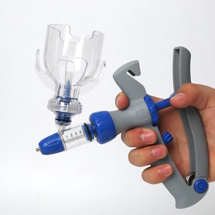 5ml Syringe Vaccine Gun Continuous Injector Adjustable Automatic Vaccine Injection for Poultry ‍‍‌‌livestock. 