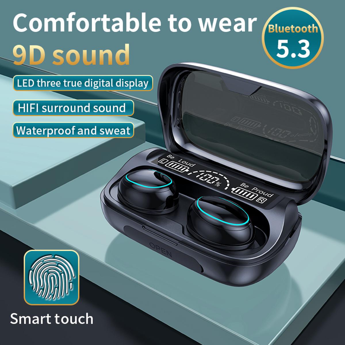 Viclook Headset Bluetooth Earphone Tws Wireless G36 Earphone Led Earbuds 9D Bluetooth 5.3 With Mic - Bluetooth Headphone