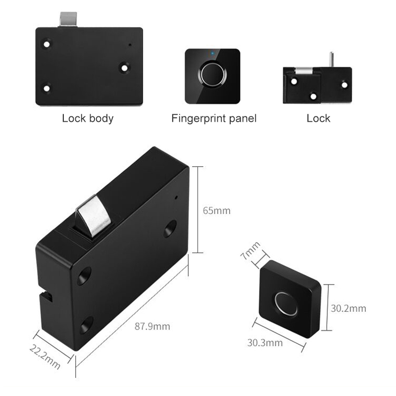 Intelligent Fingerprint Lock Drawer Lock. 
