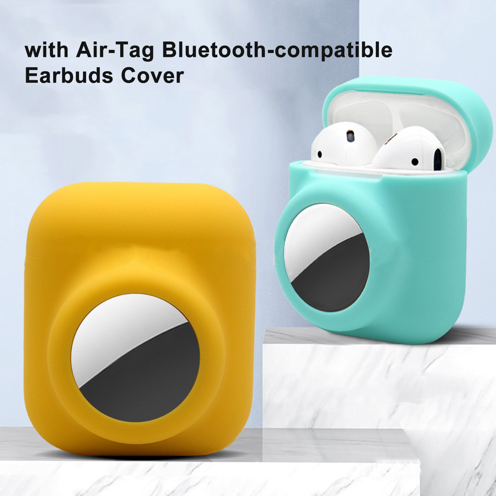 Headset Case Comforle Touch with Air-Tag Wireless Bluetooth-compatible Earbuds Case. 