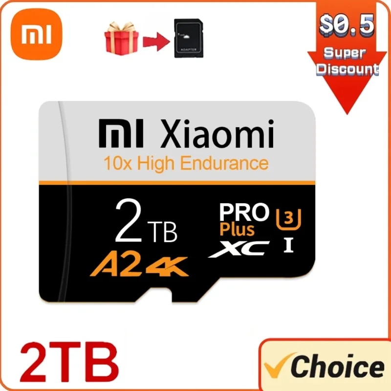 Original Xiaomi 1TB Micro SDXC Card Memory Card TF/SD 128GB 256GB 512GB Mini Memory Card Class10 Sd Card For Camera/Phone
