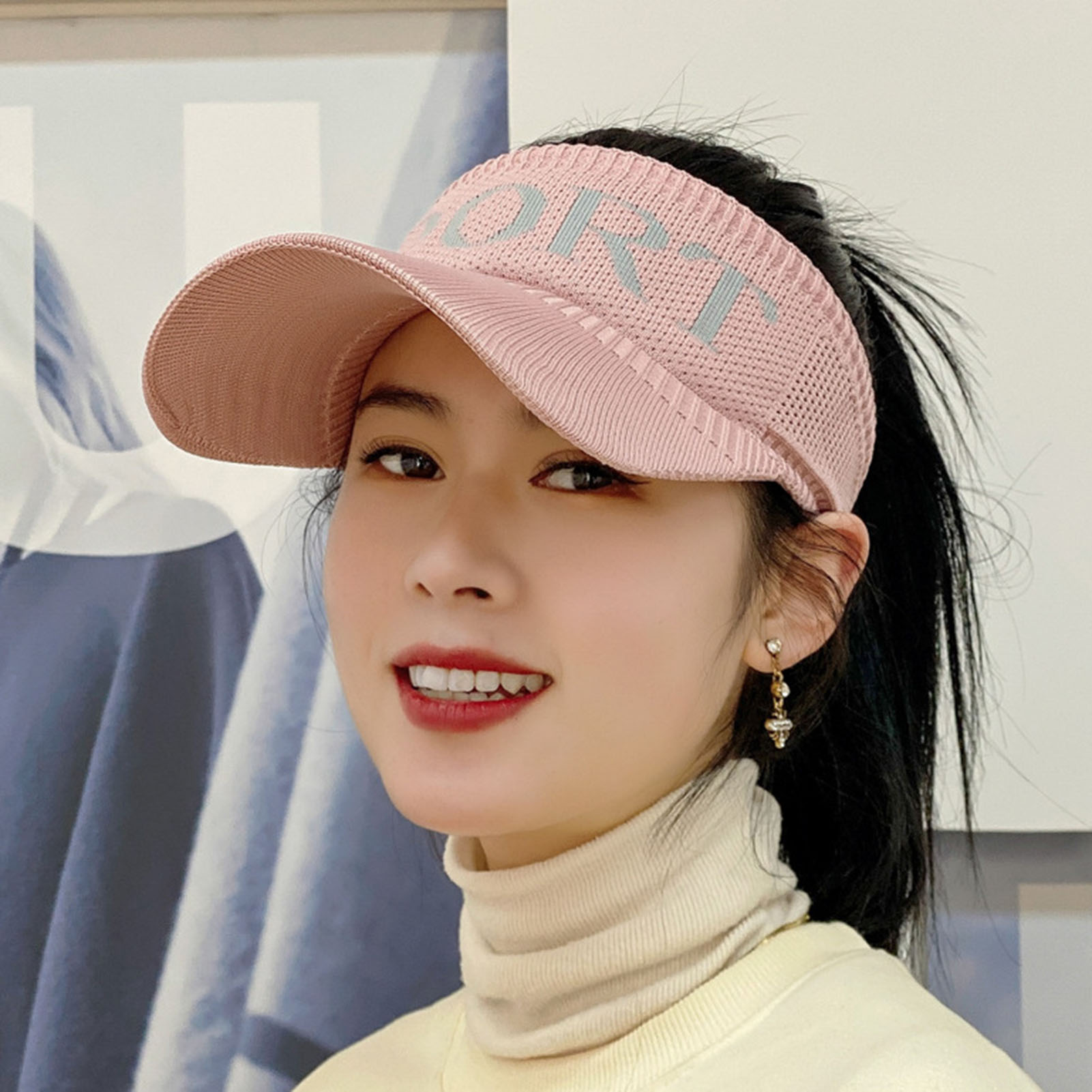 Women Sun Hat Stable Brim Stretchy 
