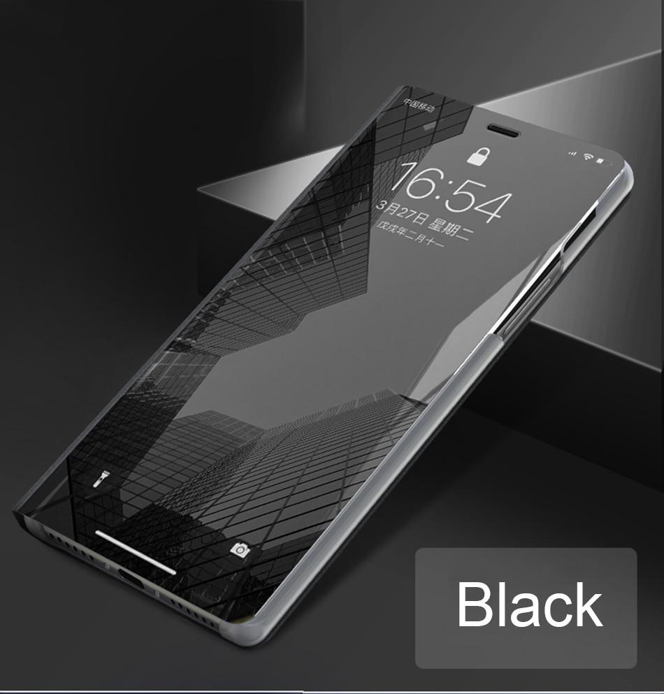Smart Mirror Flip Phone Case For Samsung Galaxy A30S / Galaxy A50S / Galaxy A50 View PU Leather Stand Protective Cover. 