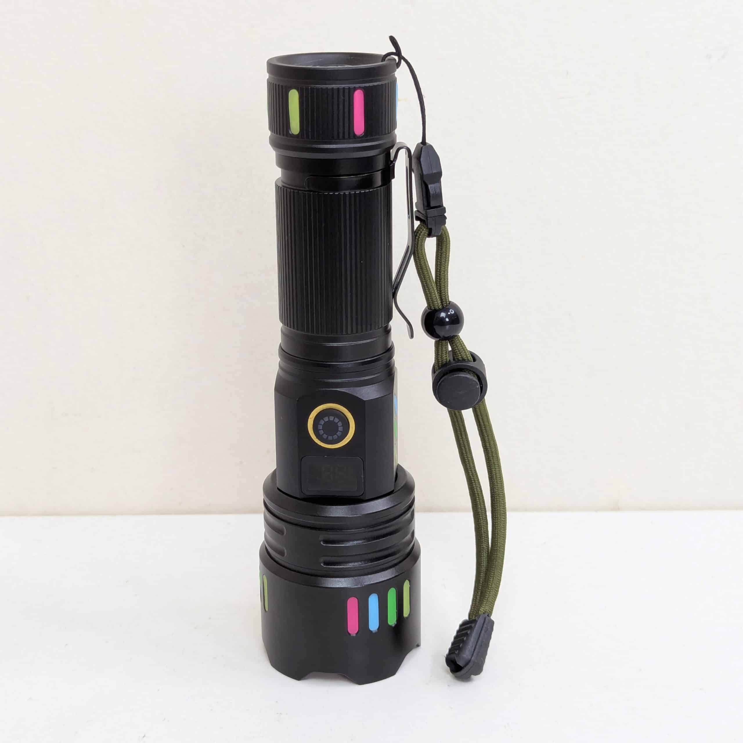 KEZU Lampu Suluh LED Flashlight Zoomable USB Rechargeable Made From Aluminum Torch Light Super Bright Camping Light. 