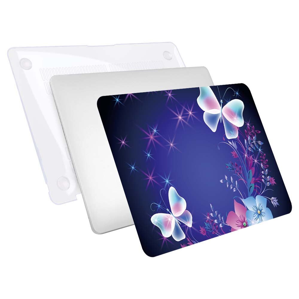 【happy one】Macbook Air 11" A1370 13" A1369 A1466/Air 13" A1932 A2179(Touch ID) - Butterfly Series Hasp Hard Shell Laptop. 