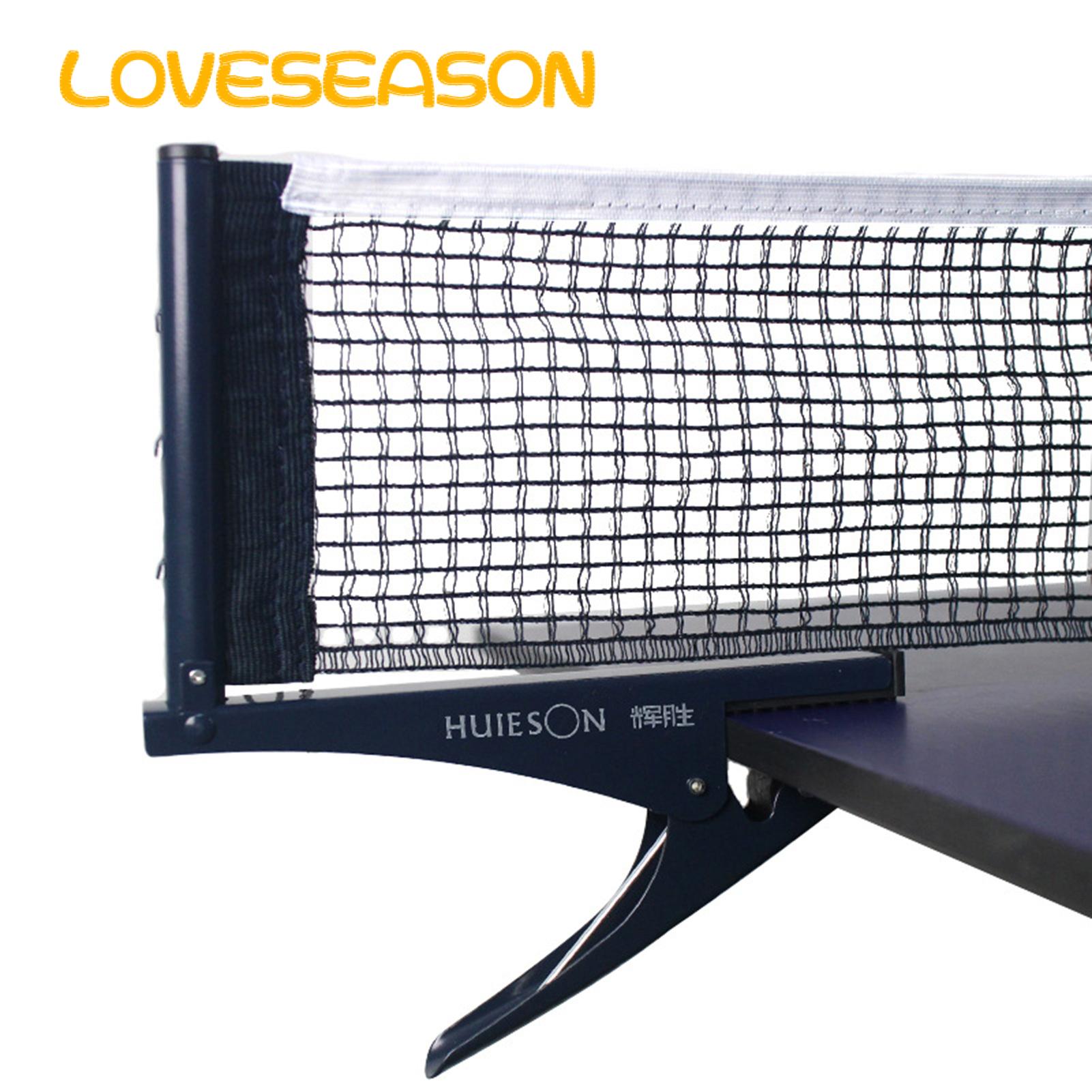 Table Tennis Net with Rope Adjustment Portable Table Tennis Net Post Kit for 4cm Thick Tables Easy Installation Clip-on Ping-pong Net with Steel Clip Professional Quality Cotton Net Foldable Table. 