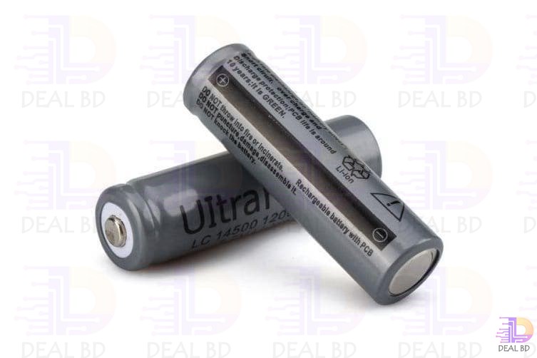 3.7V 14500 Lithium Rechargeable Battery-Normal Quality - battery. 