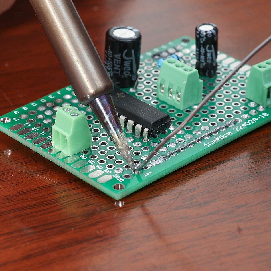 【Mary DAI Store】40PCs PCB Double-sided Circuit Boards 5 Size Universal untraced perforated printed circuits boards. 