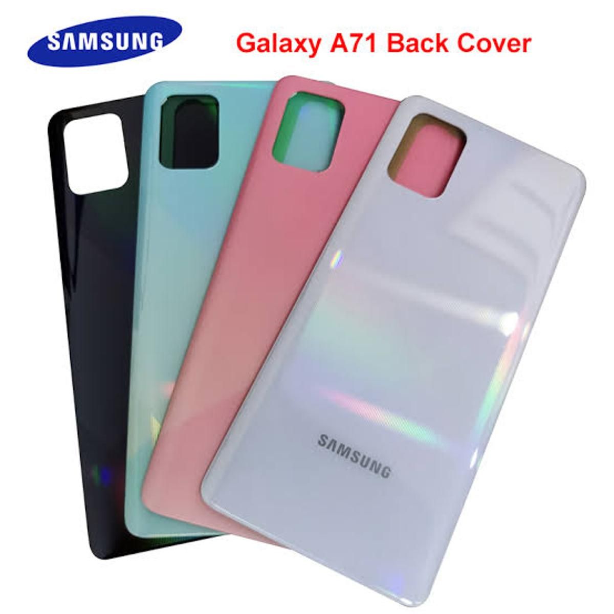 For Samsung Galaxy A71 Phone Battery Back Cover Backshell Glass Battery Rear Case