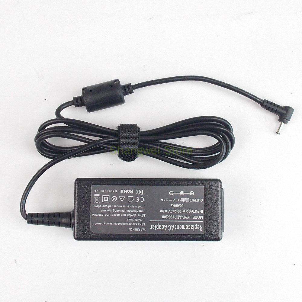 19V 2.1A Notebook Power Adapter Charger for Asus Eee PC 1101HA-MU1X-BK 1015CX-WHI014W 1015PE-BLK045S 1015PE-BLK052S 1001HAG R051T. 