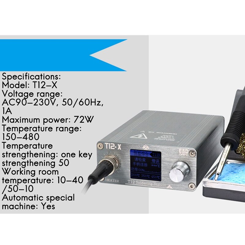 OSS T12-X Soldering Station Electronic Welding iron LED Digital Display BGA Rework Station With Soldering Tips Welding Tools for Mobile Repaire. 
