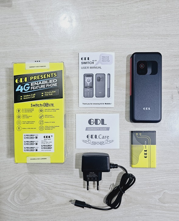 GDL Switch 4G LTE Smart Feature Phone Video Call FB. 