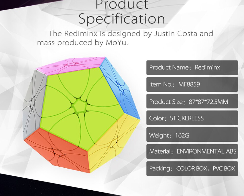 【happy one】MoYu MeiLong Rediminx Cube From Classroom Meilong Puzzle Specail Cube Toys for. 