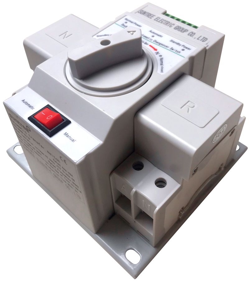 63A Automatic Changeover(Transfer/Rotary/Cam) Switch, Single Phase. 