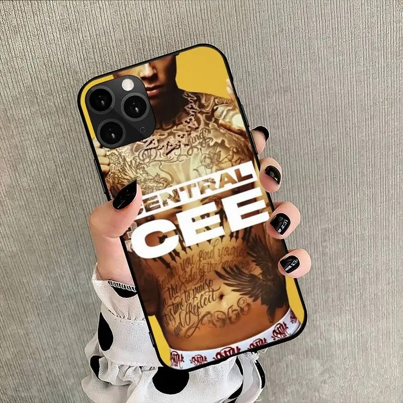Rapper Central Cee Phone Case For iPhone 11 12 13 14 Mini 6 7 8 plus X XS XR PRO MAX Shell. 