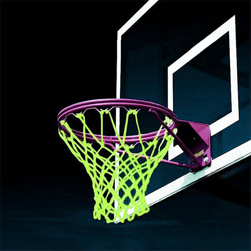 Glow In The Dark Basketball Net Light Powered Sun Standard Size Training. 