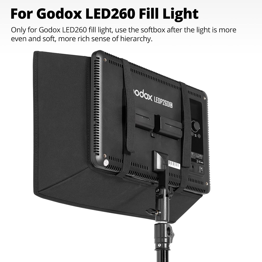 Godox LEDP260C LED Video yumuşak işık difüzör petek izgara Softbox için Godox LED Video işığı (sadece Softbox). 