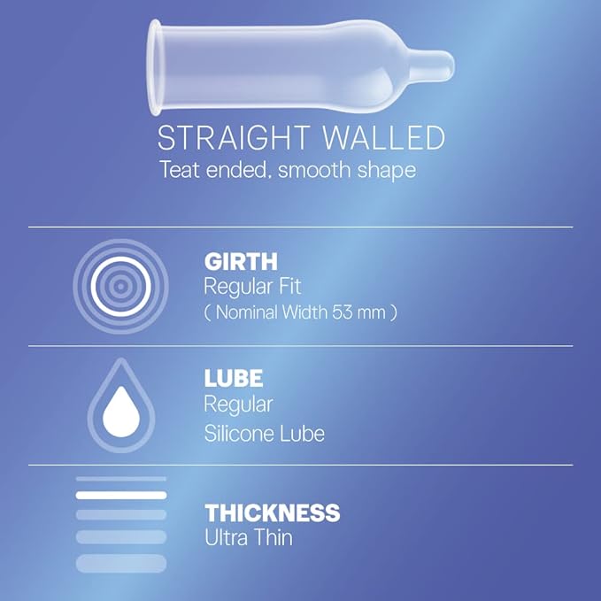 Durex Invisible Super Ultra Thin Condom Large Single Pack 10pcs. 