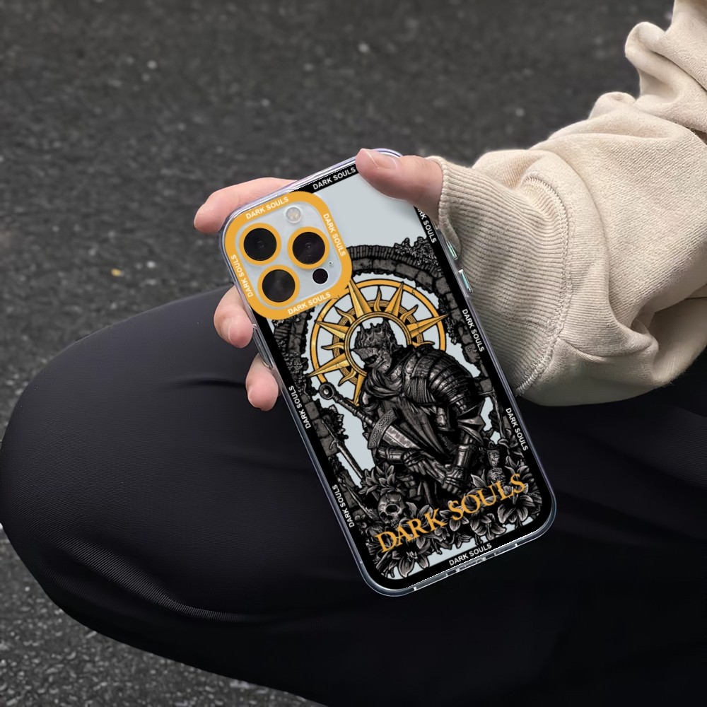 Dark Souls Game Phone Case For iPhone 11 12 Mini 13 14 15 Pro Max Transparent Shell. 
