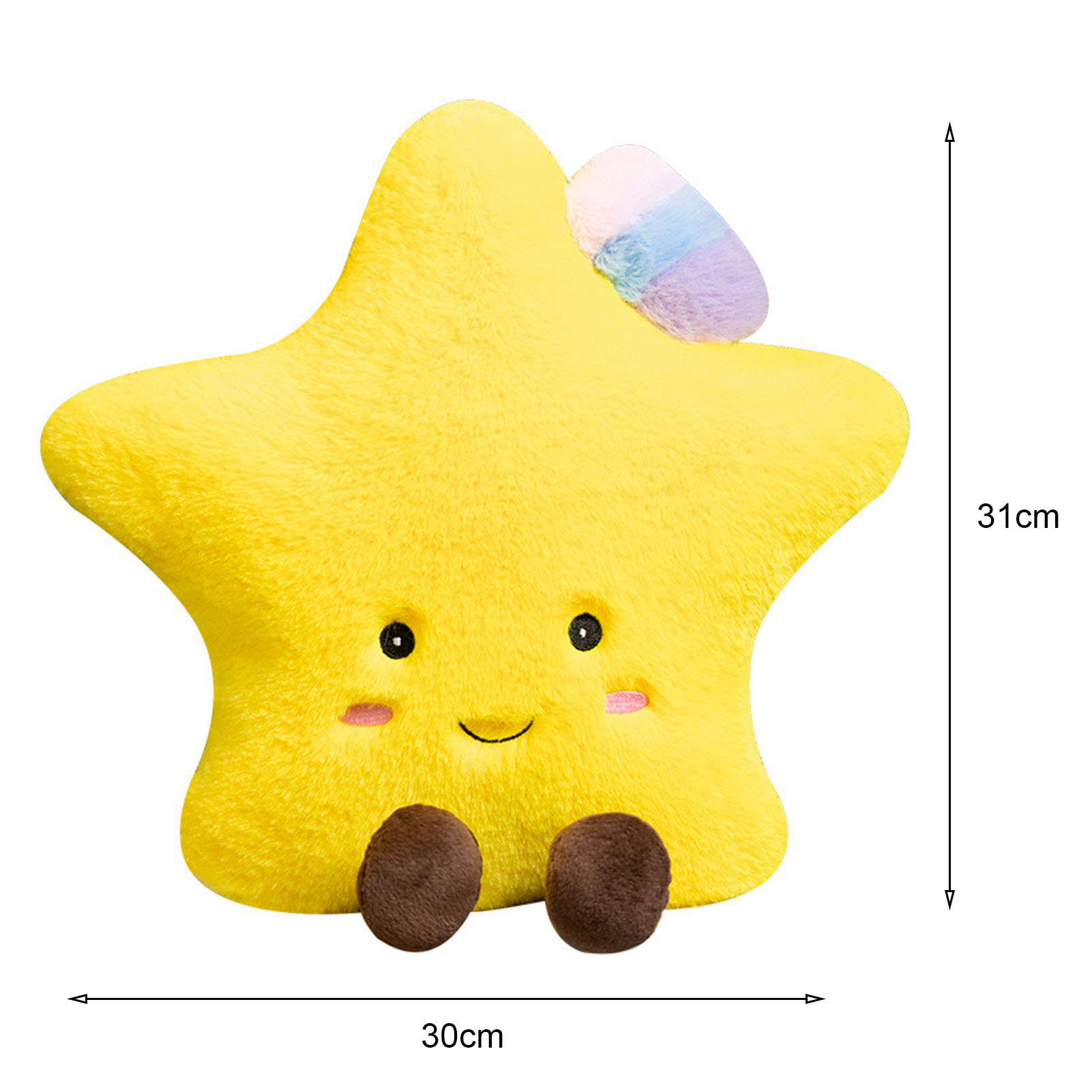 Moon Sun Plush Toys Comfy Cartoon Plush Seat Cushion for Office Chair Car Seat Sofa Cute Sun Moon Star Design Protective ocks Cushion Soft Bk low for Home Decoration Ideal for Soutast. 