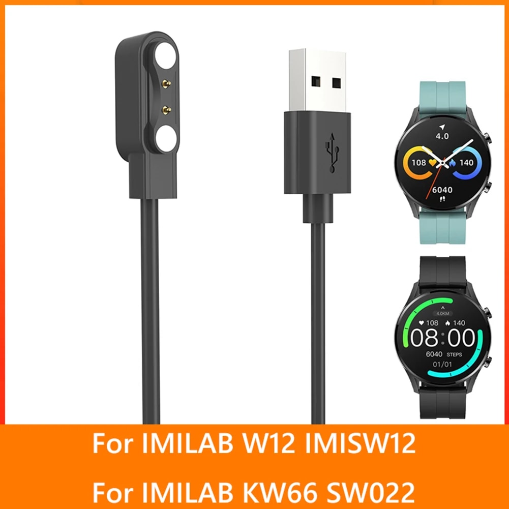 Magnetic USB Charging Cable For Xiaomi Mi Band IMILAB W12 Smart Watch Dock Charger For IMILAB KW66 SW12 Power Adapter Base. 